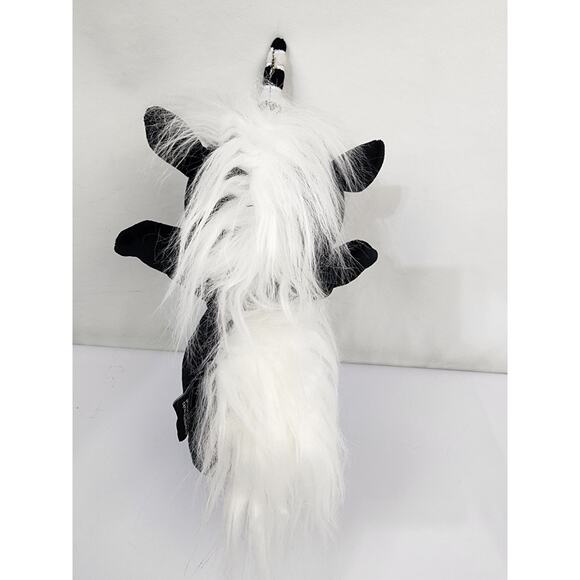 VampireFreaks Unibones 12" Plush Black & White Skeleton Unicorn Goth - Picture 5 of 7